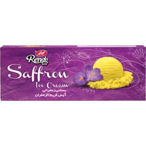 بستنی رندو پاکتی زعفرانی