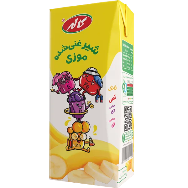 شیر موز غنی‌ شده کاله 200 میلی لیتر