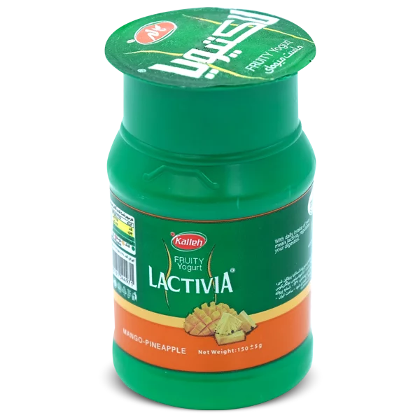Luktivia mast 03 ماست میوه ای لاکتیویا با طعم انبه و آناناس کاله