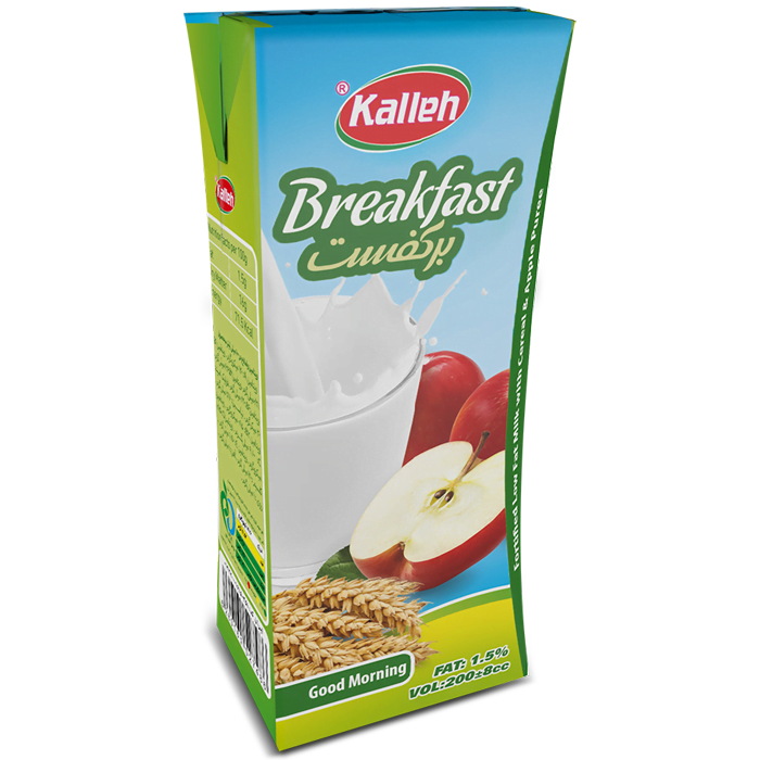 Fortified Low Fat Milk with Cereal & Apple puree