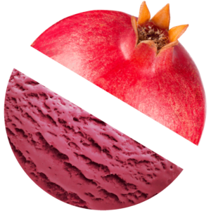 Pomegranate ice cream