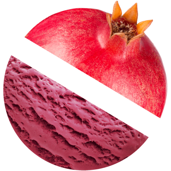 Pomegranate ice cream