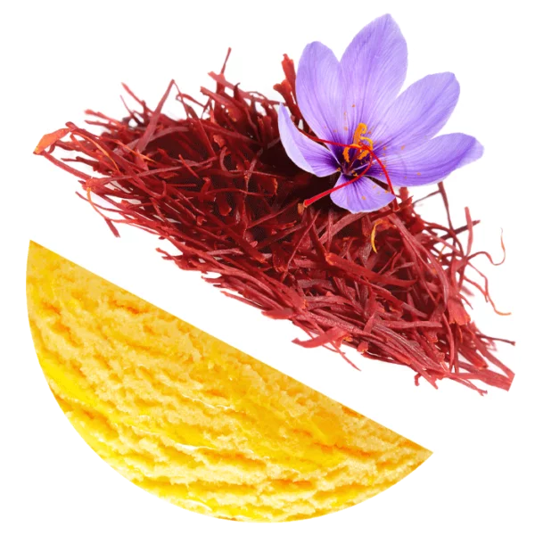 Saffron ice cream