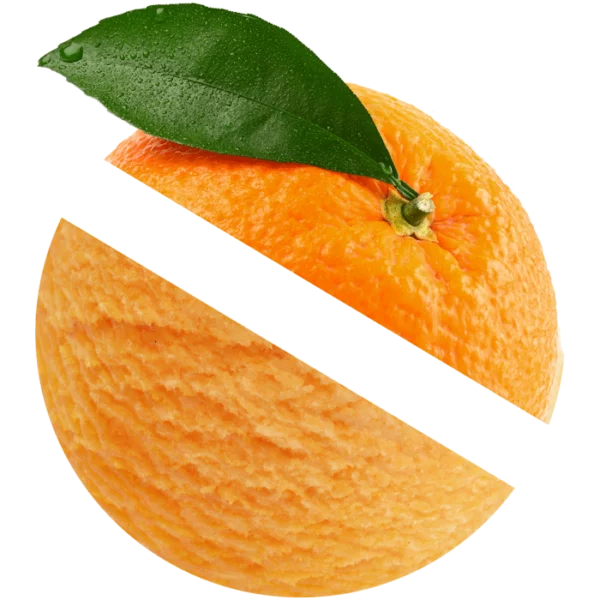 Orange ice cream