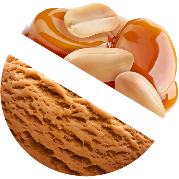 Caramel with Peanut ice cream
