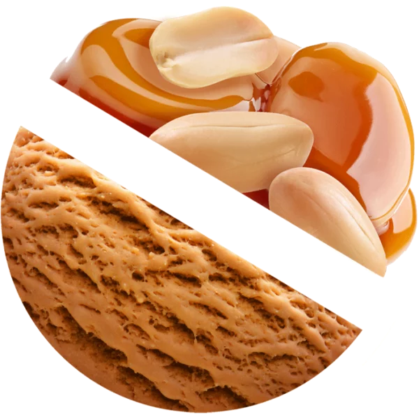 Caramel with Peanut ice cream