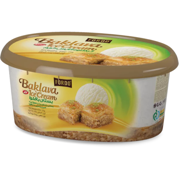 vanilla with baklava Ice-cream