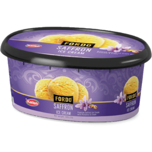 saffron Ice-cream with pistachio