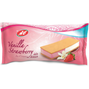 vanilla-strawberry ice cream