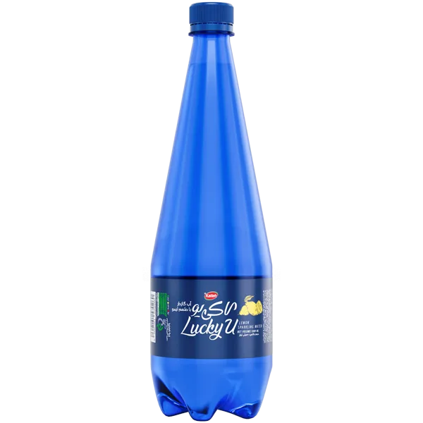 آب گازدار با طعم لیمو لاکی‌ یو 1000 میلی لیتر