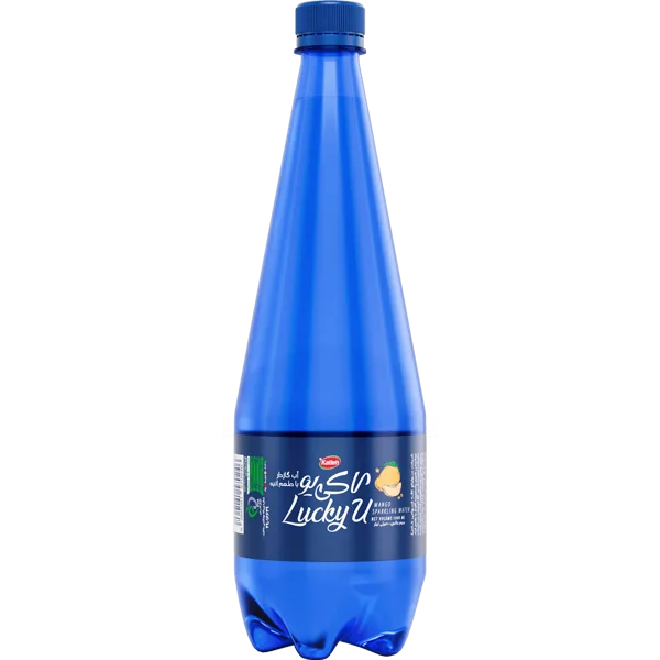 آب گازدار با طعم انبه لاکی‌ یو 1000 میلی لیتر