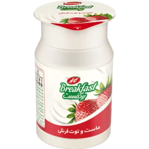 ماست صبحانه توت فرنگی کاله