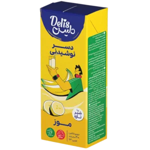 دسر شیری نوشیدنی موز دلیس