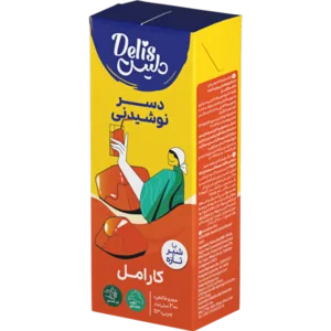 دسر شیری نوشیدنی کارامل دلیس
