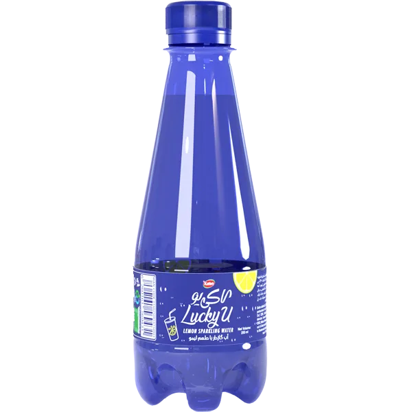 آب گازدار با طعم لیمو لاکی‌ یو 250 میلی لیتر