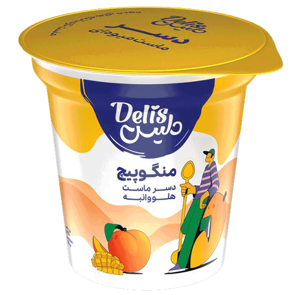 Mangopeach-Delis ماست میوه ای انبه و هلو دلیس