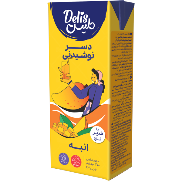 دسر شیری نوشیدنی انبه دلیس دسر شیری نوشیدنی انبه دلیس