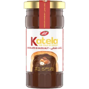 دسر شیری پاستوریزه با شکلات و فندق کاتلا