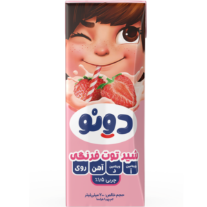 شیر توت فرنگی غنی شده دونو