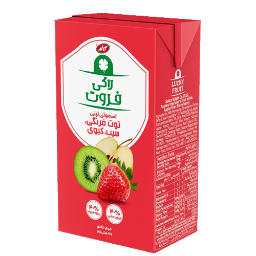 اسموتی توت فرنگی سیب و کیوی لاکی فروت