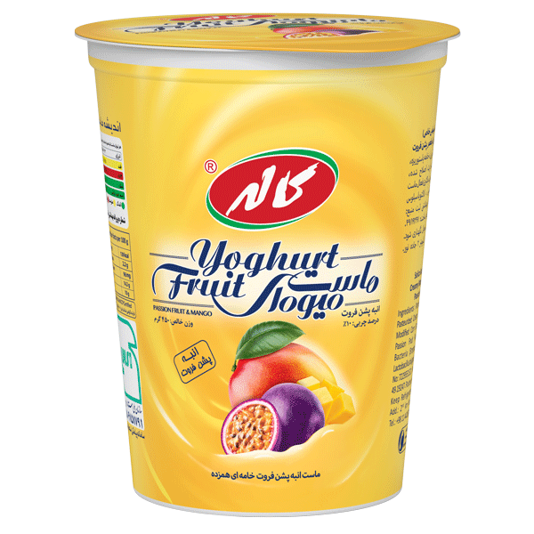 ماست میوه ای انبه پشن فروت 450 گرم