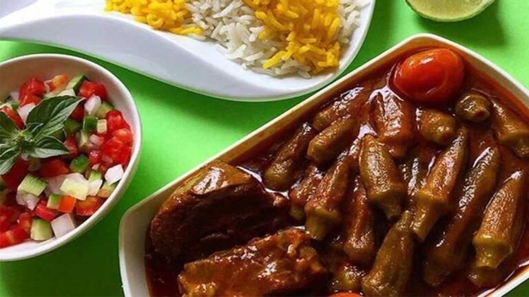 طرز تهیه خورشت بامیه با گوشت گوسفندی